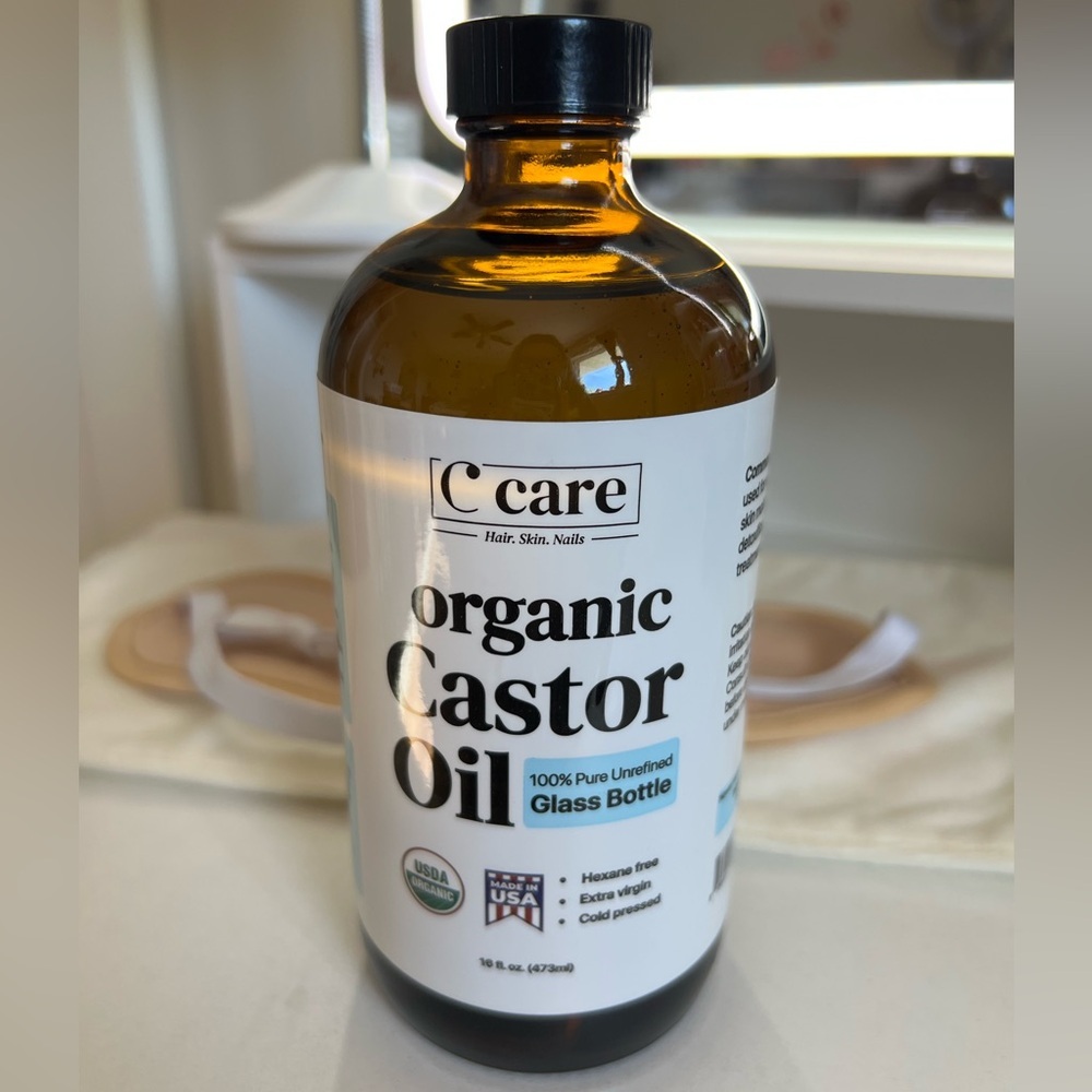 C Care Organic Castor Oil with Wraps & Eyelash Applicator - 6 Items All Together - Picture 7 of 17